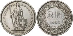 World Coins - Switzerland, 2 Francs, Helvetia, 1980, Bern, Copper-nickel,