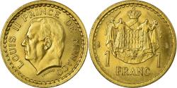 World Coins - Coin, Monaco, Louis II, Franc, Undated (1943), , Bronze-Aluminium