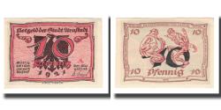 World Coins - Banknote, Germany, Urastadt, 10 Pfennig, personnage 4, 1921, AU(55-58)