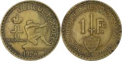 World Coins - Coin, Monaco, Louis II, 1 Franc, 1926, Poissy, , Cupro-Aluminium