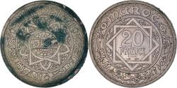 World Coins - Coin, Morocco, 20 Francs, AH 1366/1947, Paris, ESSAI, , Copper-nickel