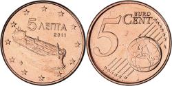 World Coins - Greece, 5 Euro Cent, 2011, Athens, , Copper Plated Steel, KM:183