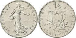 World Coins - France, 1/2 Franc, Semeuse, 1994, Paris, Nickel, , Gadoury:429