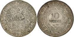 World Coins - Morocco, Mohammed V, 10 Francs, AH 1347/1928, Paris, Silver, , KM:38
