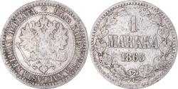 World Coins - Coin, Finland, Alexander II, Markka, 1865, Helsinki, , Silver, KM:3.1