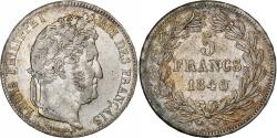 World Coins - France, Louis-Philippe, 5 Francs, 1840, Paris, Silver, , Gadoury:678