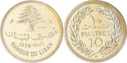 World Coins - Coin, Lebanon, 10 Piastres, 1972, Paris, ESSAI, , Nickel-brass, KM:E12