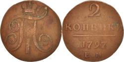 World Coins - Coin, Russia, Paul I, 2 Kopeks, 1797, Ekaterinbourg, , Copper, KM:95.1