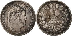 World Coins - Coin, France, Louis-Philippe, 5 Francs, 1839, Paris, , Silver