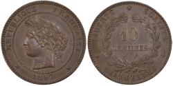 World Coins - Coin, France, Cérès, 10 Centimes, 1897, Paris, , Bronze, Gadoury:265a