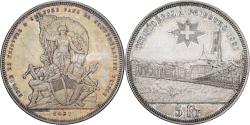 World Coins - Switzerland, 5 Francs, 1881, Bern, Fête du tir fédéral à Fribourg, Silver