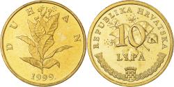 World Coins - Coin, Croatia, 10 Lipa, 1999, , Brass plated steel, KM:6