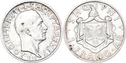 World Coins - Coin, Albania, Zog I, Frang Ar, 1935, Rome, , Silver, KM:16