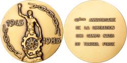 World Coins - France, Medal, 40 Ans, Libération des Camps Nazis du Travail Forcé, 1985