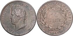 World Coins - French Antilles, Louis Philippe I, 10 Centimes, 1844, Paris, Bronze,