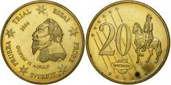 World Coins - Sweden, 20 Euro Cent, unofficial private coin, 2004, Brass,