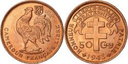 World Coins - Coin, Cameroon, 50 Centimes, 1943, Pretoria, , Bronze, KM:6