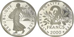 World Coins - Coin, France, Semeuse, 2 Francs, 2000, Paris, Proof, , Nickel