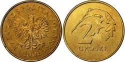 World Coins - Poland, 2 Grosze, 2008, Warsaw, Brass, , KM:277