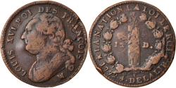 World Coins - Coin, France, Louis XVI, 12 Deniers, 1792, Marseille, , Copper