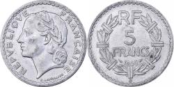World Coins - France, 5 Francs, Lavrillier, 1946, Beaumont - Le Roger, Aluminum,