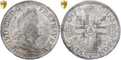 World Coins - France, Louis XIV, 1/2 Écu aux 8 L, 1691, Paris, reformed, Silver, PCGS,