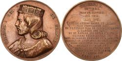 World Coins - France, Medal, Les rois de France, Thierri I, 1840, Bronze, Caqué,