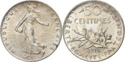 World Coins - France, 50 Centimes, Semeuse, 1918, Paris, Silver, , KM:854