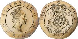 World Coins - Great Britain, Elizabeth II, 20 Pence, 1995, London, Série BU, Cupronickel