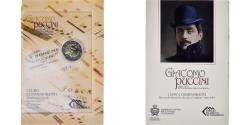 World Coins - San Marino, 2 Euro, Giacomo Puccini, 2014, Rome, Special Unc.,