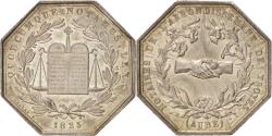 World Coins - France, Token, Notaires de l'Arrondissement de Troyes, Aube, 1823, Silver