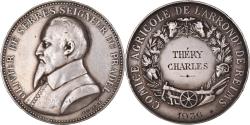World Coins - France, Medal, Comice Agricole de Reims, Olivier de Serres, Agriculture, 1936