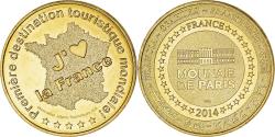 World Coins - France, Token, Tourist Token, 87/ J'aime la France - 1ère Destination