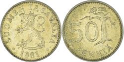 World Coins - Coin, Finland, 50 Penniä, 1981