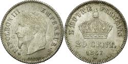 World Coins - Coin, France, Napoleon III, Napoléon III, 20 Centimes, 1867, Strasbourg