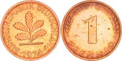 World Coins - Coin, GERMANY - FEDERAL REPUBLIC, Pfennig, 1974, Stuttgart, , Copper