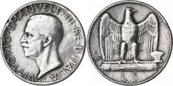 World Coins - Italy, Vittorio Emanuele III, 5 Lira, 1926, Rome, Silver,