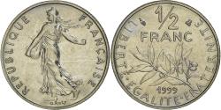 World Coins - Coin, France, Semeuse, 1/2 Franc, 1999, Paris, FDC, , Nickel, KM:931.1