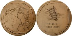 World Coins - France, Medal, Confédération Musicale Française, 1981, Bronze, Hubert