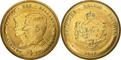 World Coins - Belgium, Medal, Mathilde et Philippe, 2014, Copper-nickel Aluminium,