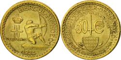World Coins - Monaco, Louis II, 50 Centimes, 1924, Poissy, , Aluminum-Bronze, KM:110