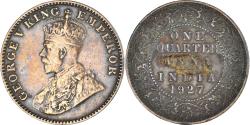 World Coins - Coin, India, 1/4 Anna, 1927