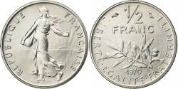 World Coins - France, 1/2 Franc, Semeuse, 1970, Paris, FDC, Nickel, , Gadoury:429