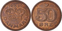 World Coins - Coin, Denmark, 50 Öre, 1990