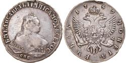 World Coins - Coin, Russia, Elizabeth, Rouble, 1749, St. Petersburg, , Silver