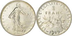 World Coins - Coin, France, Semeuse, Franc, 1919, Paris, , Silver, KM:844.1, Gadoury:467