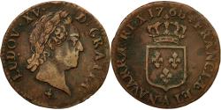 World Coins - Coin, France, Louis XV, Demi sol à la vieille tête, 1768, Paris,