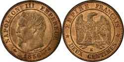 World Coins - Coin, France, Napoleon III, Napoléon III, 2 Centimes, 1856, Bordeaux