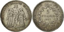 World Coins - Coin, France, Hercule, 5 Francs, 1877, Bordeaux, , Silver, KM:820.2
