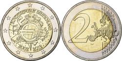 World Coins - Germany, 2 Euro, 10 Years of Euros Cash, 2012, Stuttgart, Bimetallic,